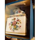 Coalport tea caddy,