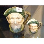Two Royal Doulton character jugs,