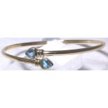 BLUE TOPAZ BANGLE.