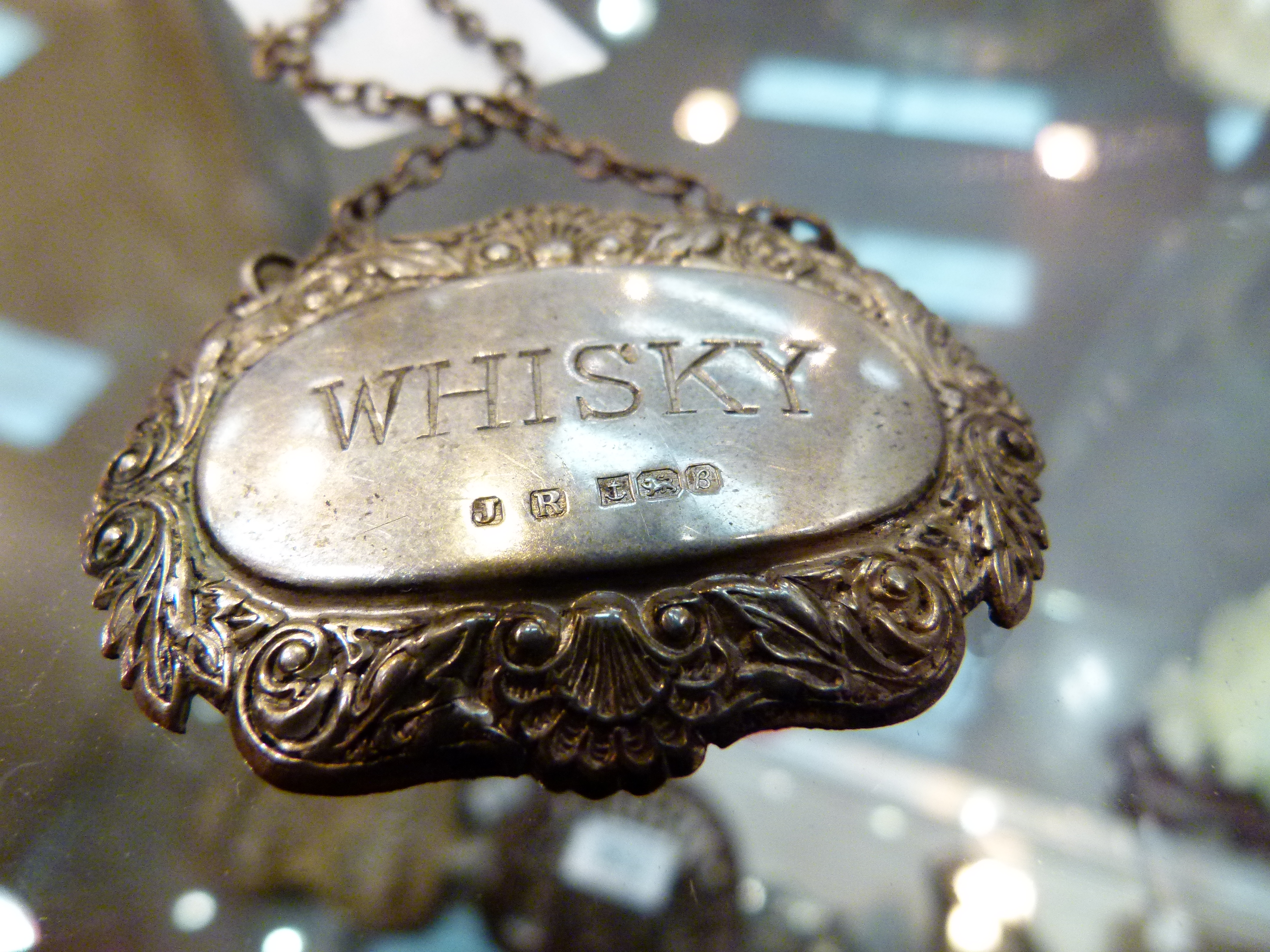 SILVER DECANTER LABEL. - Image 2 of 2