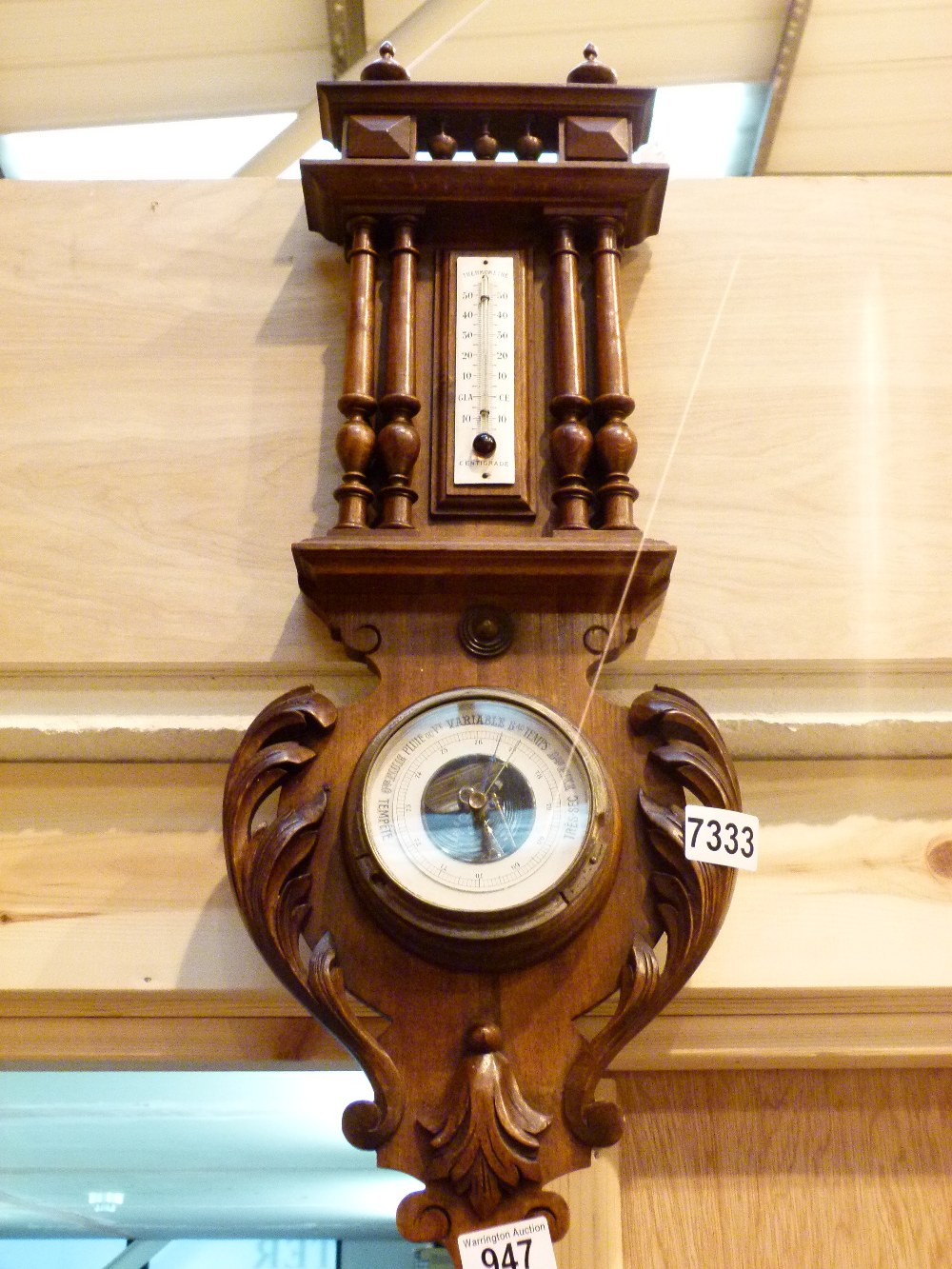 FRENCH BAROMETER THERMOMETER.