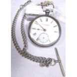 SILVER POCKET WATCH.