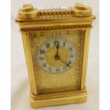 FRENCH CARRIAGE CLOCK.