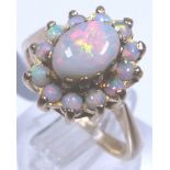 OPAL CLUSTER RING.