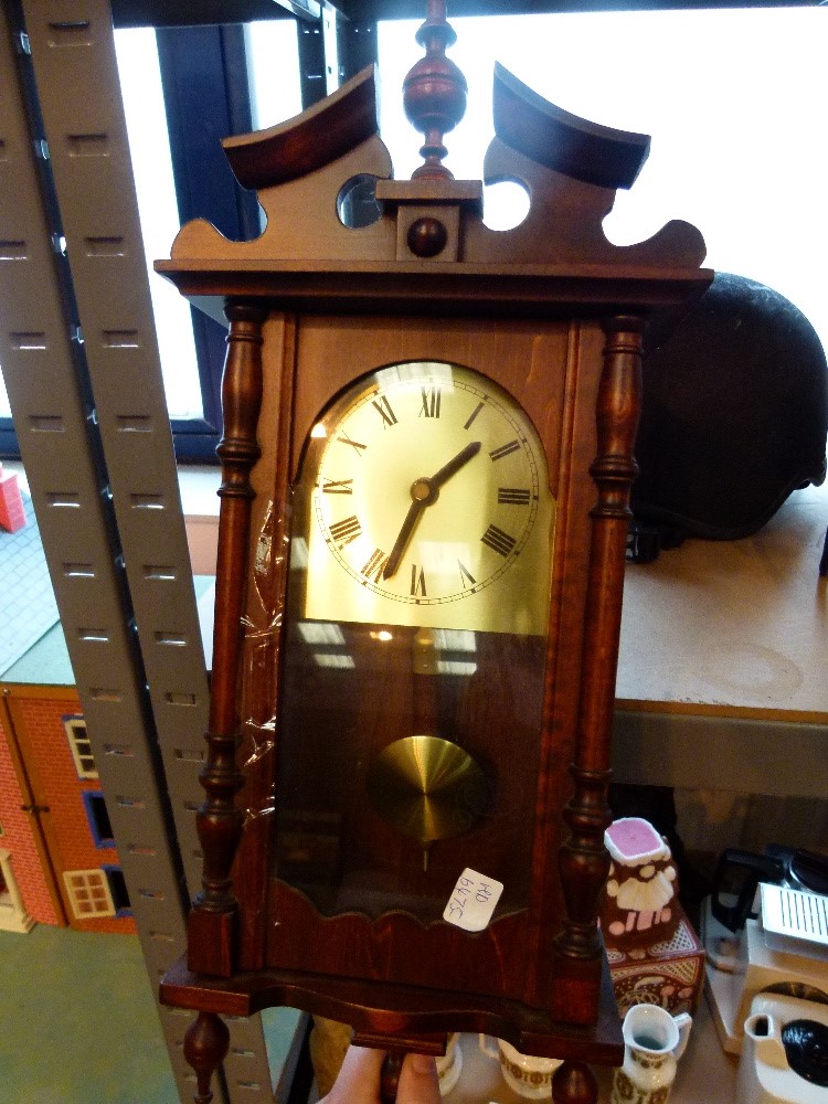 Wall clock and mirror