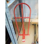 Wrought iron saddle rack