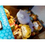 Box of vintage Garfield collectable toys