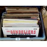 Box of mixed LPs