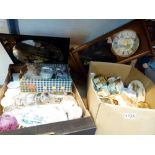 Two boxes of mixed items including Wedgwood ceramics,
