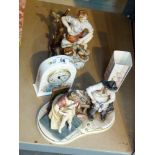 Two Capodimonte figurines both A/F,