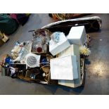 Large quantity of mixed household items including ceramics, glass, clocks,