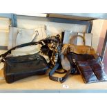 Quantity of mixed ladies fashion handbags including DSUK and Visconti examples