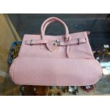 Ladies pink fashion handbag