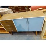 Retro sideboard on castors