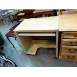 PINE EFFECT DESK.