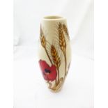 MOORCROFT HARVEST POPPY VASE.