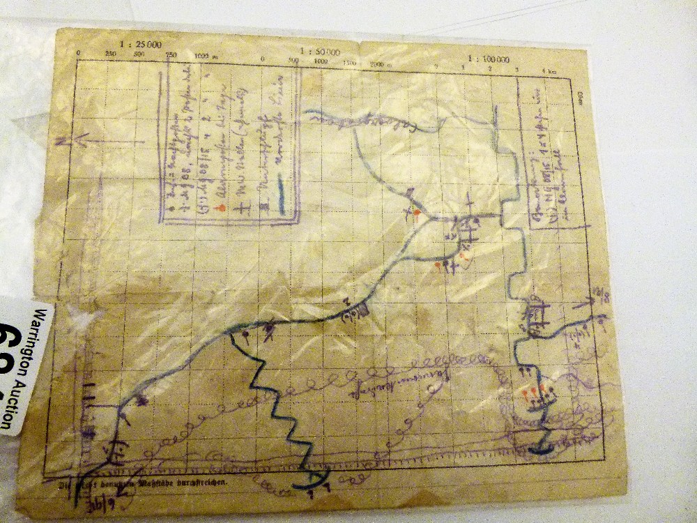 WWII GERMAN MAP.