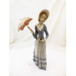 LLADRO LADY WITH PARASOL.