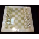 MARBLE CHESS SET.