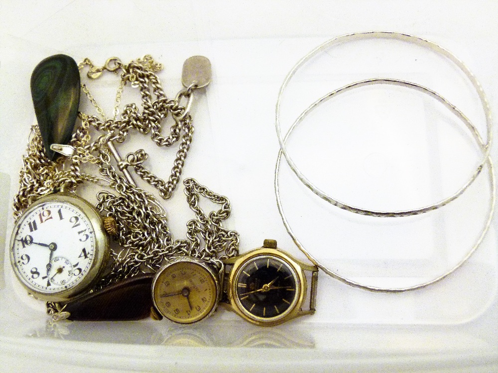 SILVER JEWELLERY AND WATCHES.