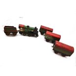 HORNBY CLOCKWORK TRAIN SET.