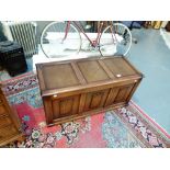 OAK BLANKET BOX.