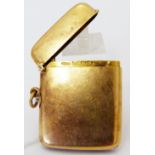 18 CT GOLD VESTA CASE.