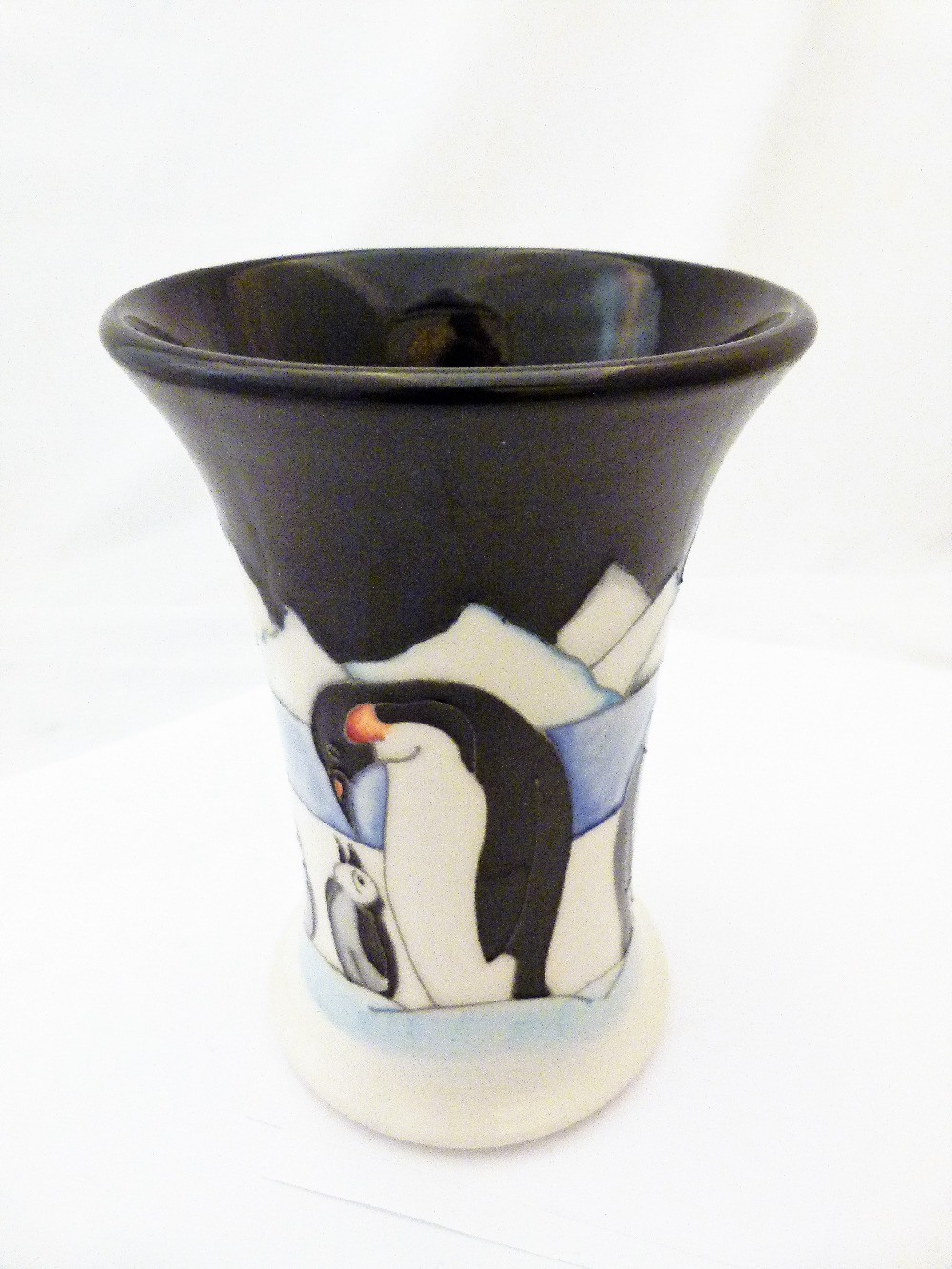 MOORCROFT PENGUIN VASE.