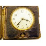 ANTIQUE TRAVELLING CLOCK.