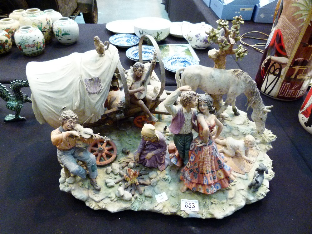 CAPODIMONTE GYPSY ENCAMPMENT.