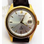 PLATED ACCURIST WRISTWATCH.