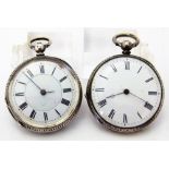 SILVER FOB WATCHES.