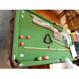 SNOOKER TABLE. 6 X 3 ft snooker table wi