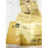 WWII GERMAN EPHEMERA. Six items of Germa