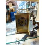 Brass carriage clock