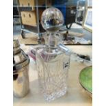 Cut glass crystal decanter by Royal Doulton