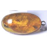 AMBER PENDANT, Sterling silver amber pen