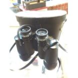 CASED BINOCULARS. Cased Pathescope 10 x