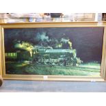 Framed train print by Cuneo