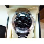 Cased gents stainless steel Wingmaster wristwatch