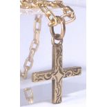 9 CT CRUCIFIX.