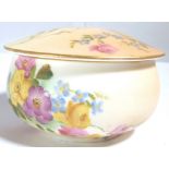 ROYAL WORCESTER LIDDED POT. Round lidded