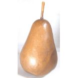 FRUITWOOD PEAR. Carved fruitwood pear or