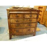 VICTORIAN MAHOGANY CHEST.