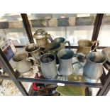 PEWTER TANKARDS.