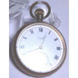 GOLD PLATED POCKET WATCH. Limit gold pla