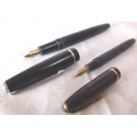 CONWAY STEWART FOUNTAIN PENS. Two Conway