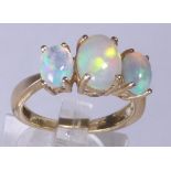 9 K WELO OPAL RING. 9 K gold welo opal r