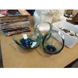 Three Murano style glass items,