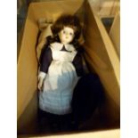 Porcelain head nurse doll